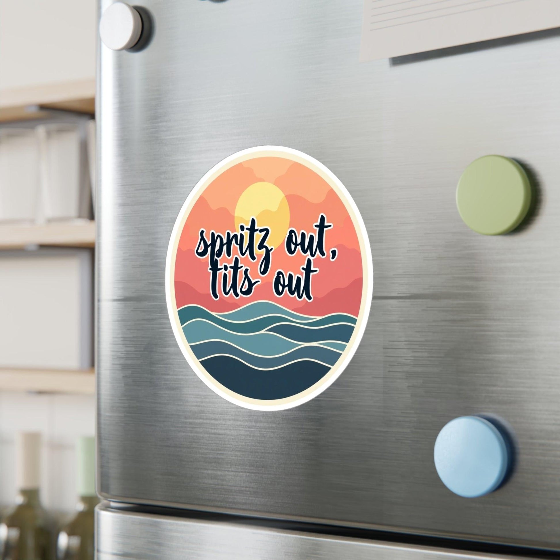 Spritz Out On Ocean Water Decal for Smooth Surfaces - Even Keel LLC