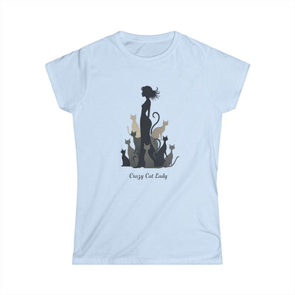 Women's Tee - Crazy Cat Lady Design for Cat Lovers - Even Keel LLC