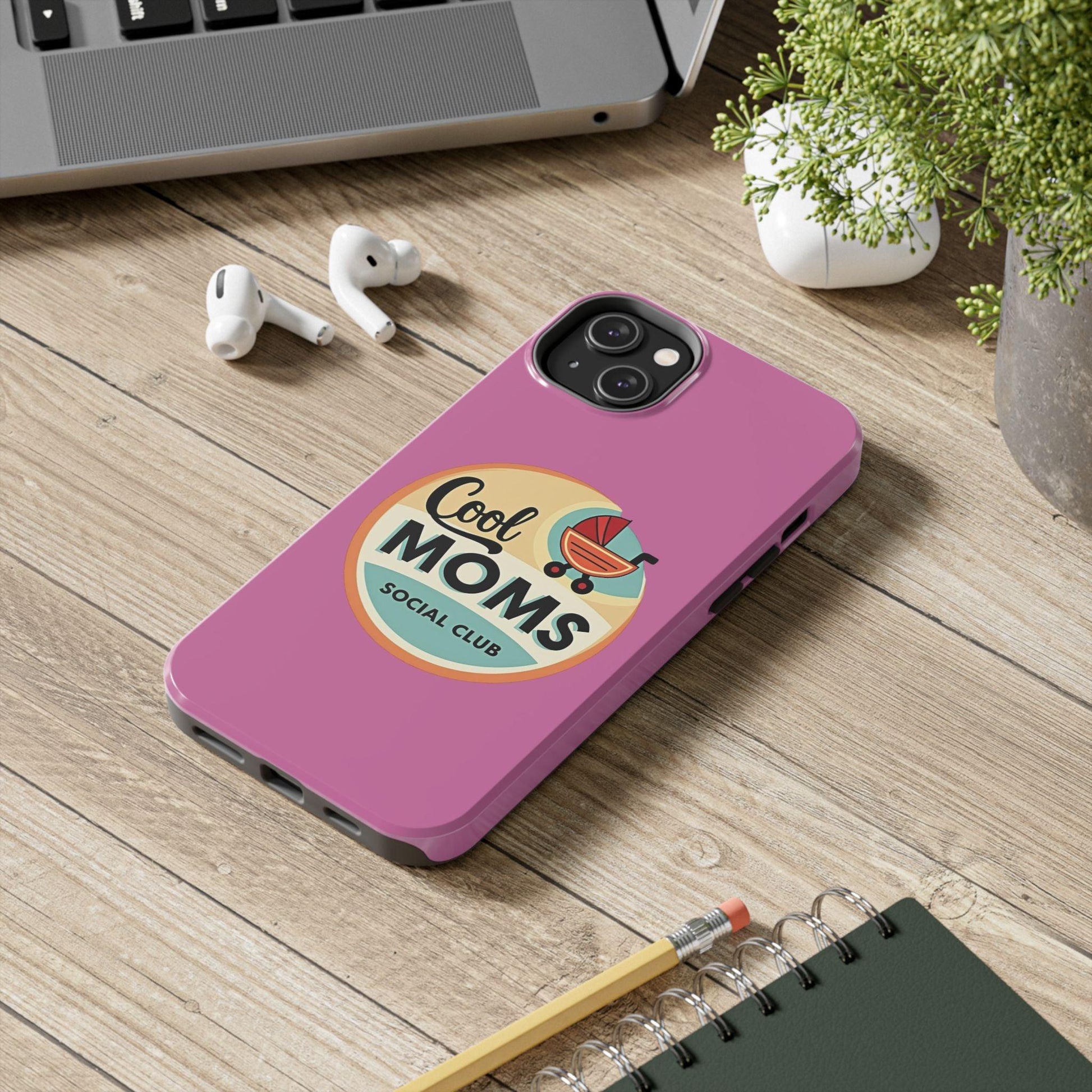 Retro Cool Moms Social Club Tough Phone Cases for Phones - Even Keel LLC