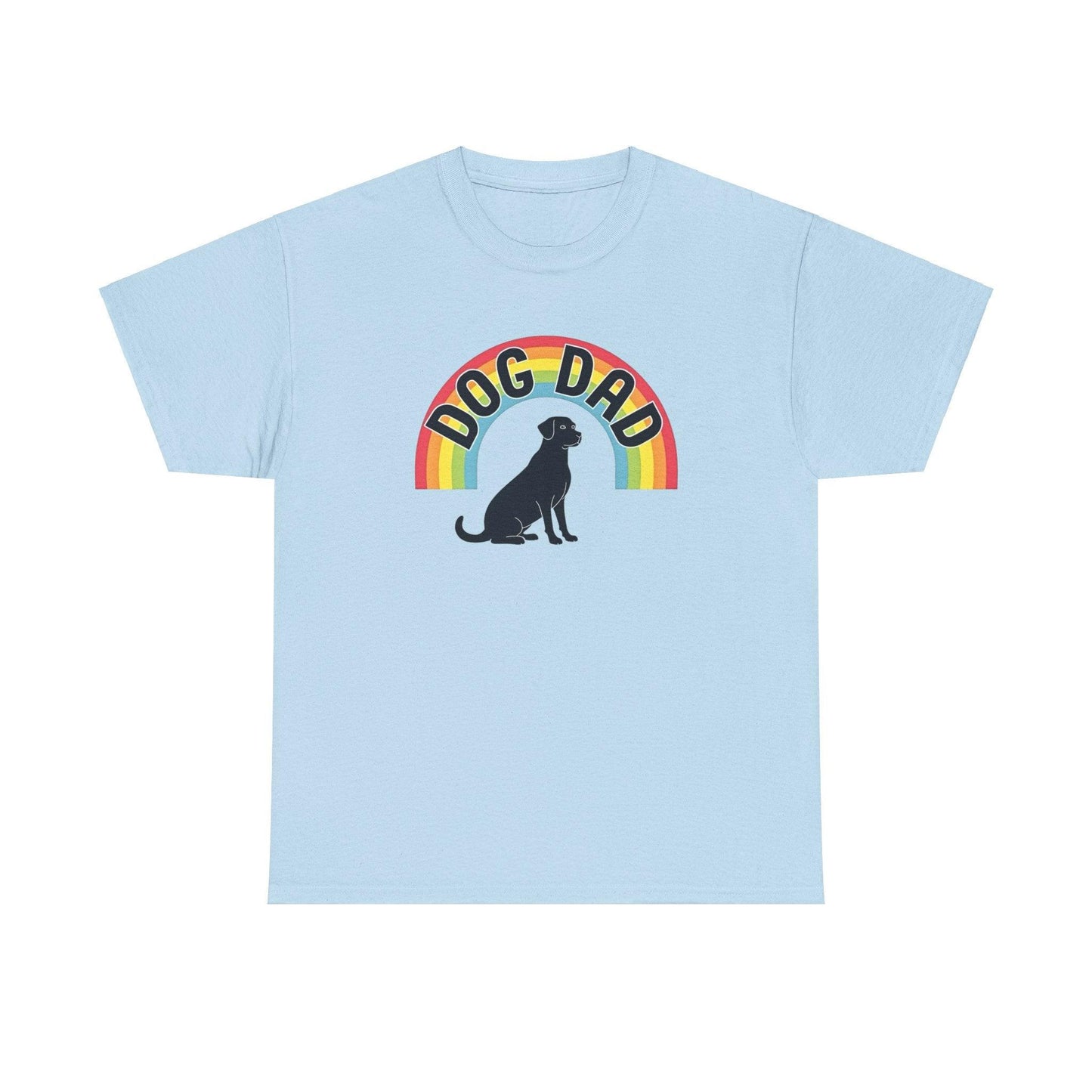 Rainbow Dog Dad Tee for Fun Loving Pet Parents - Even Keel LLC