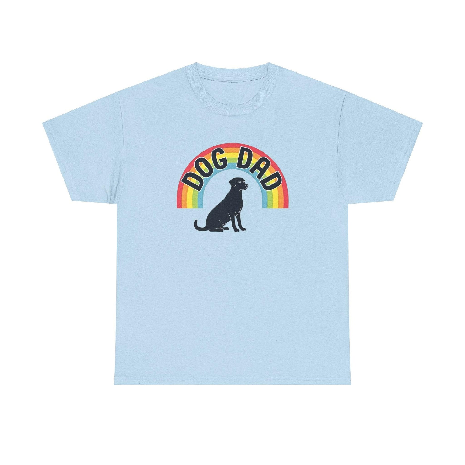 Rainbow Dog Dad Tee for Fun Loving Pet Parents - Even Keel LLC