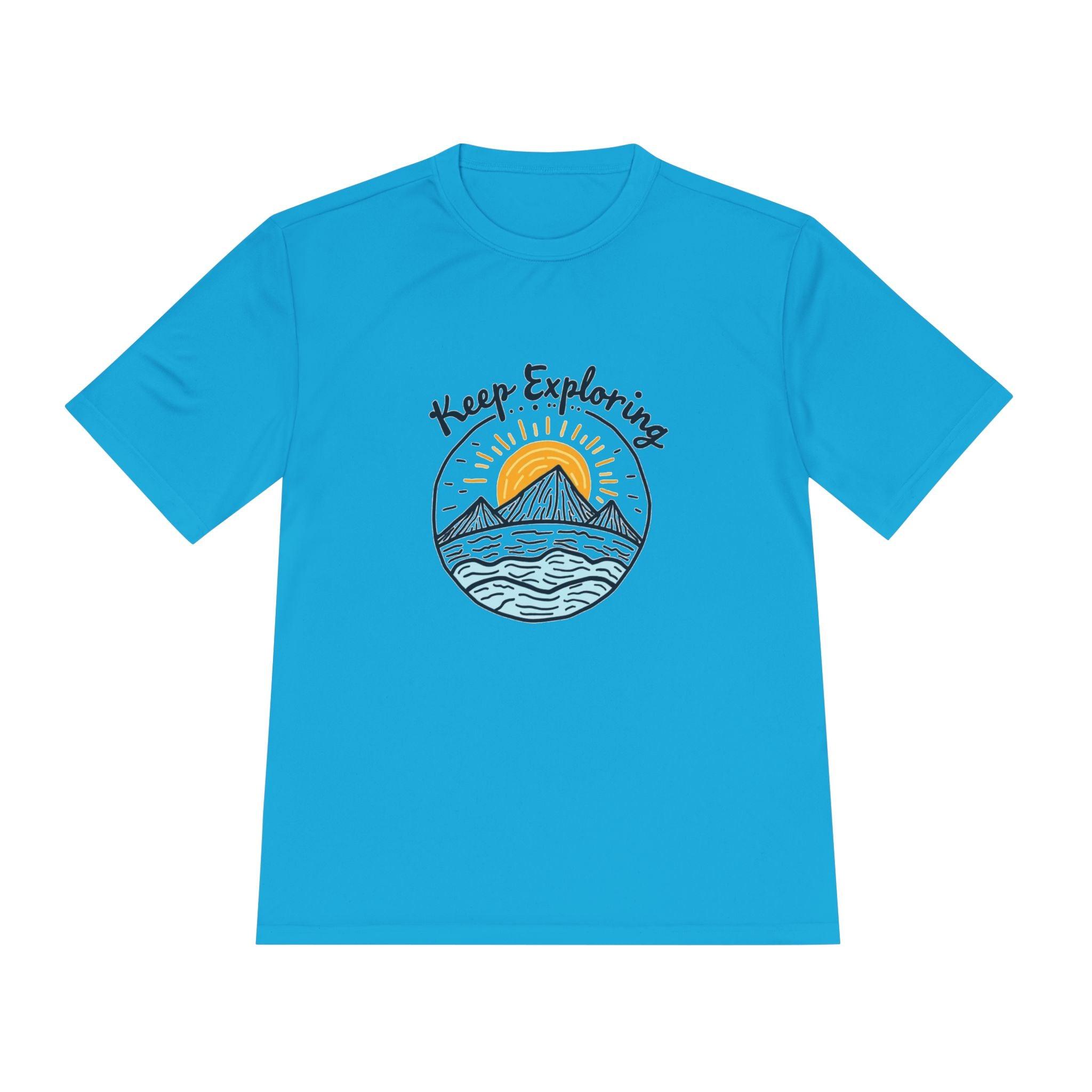 Quick Dry Unisex Tee - Keep Exploring Moisture Wicking - Even Keel LLC