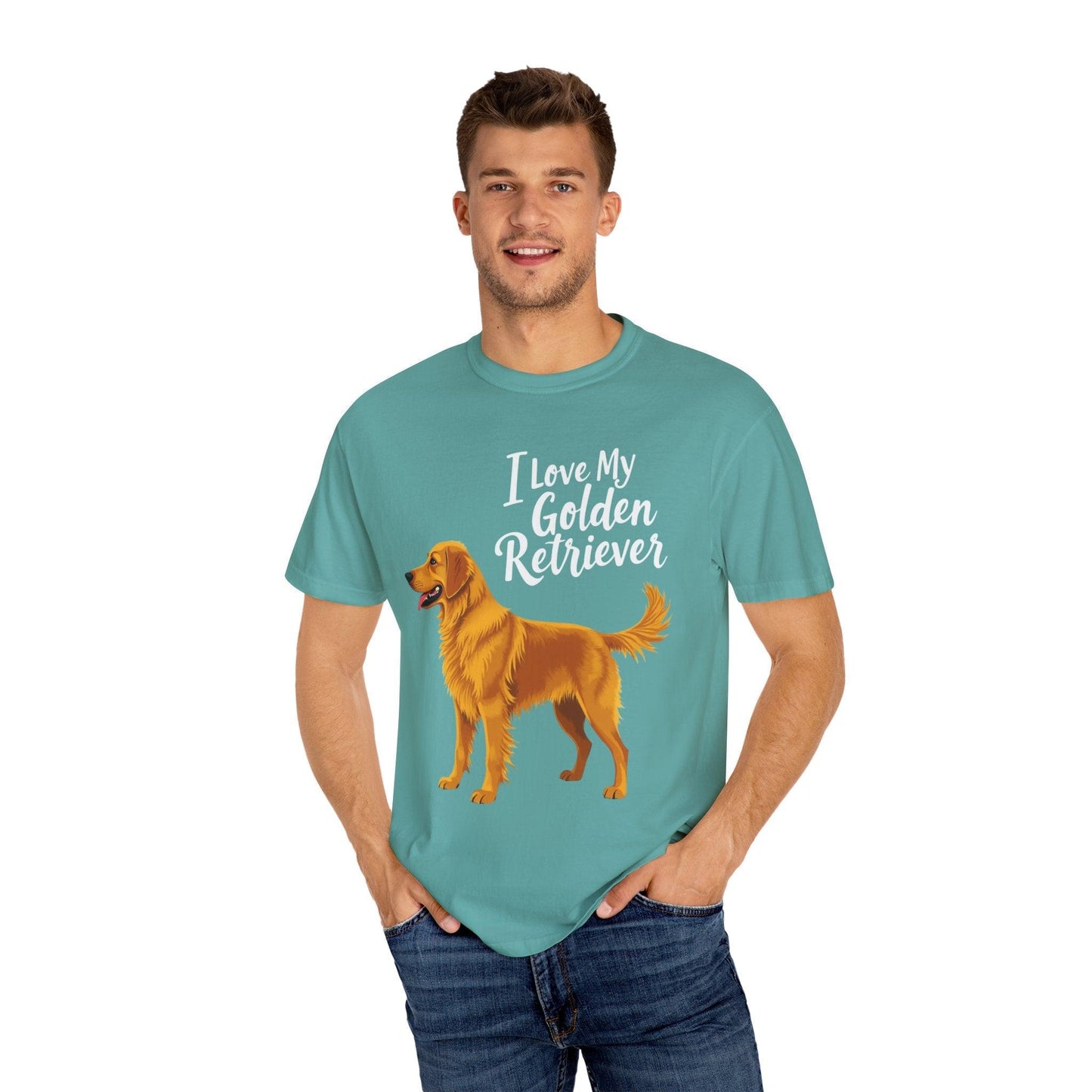 Golden Retriever Love T-shirt for Dog Lovers Unisex Tee - Even Keel LLC