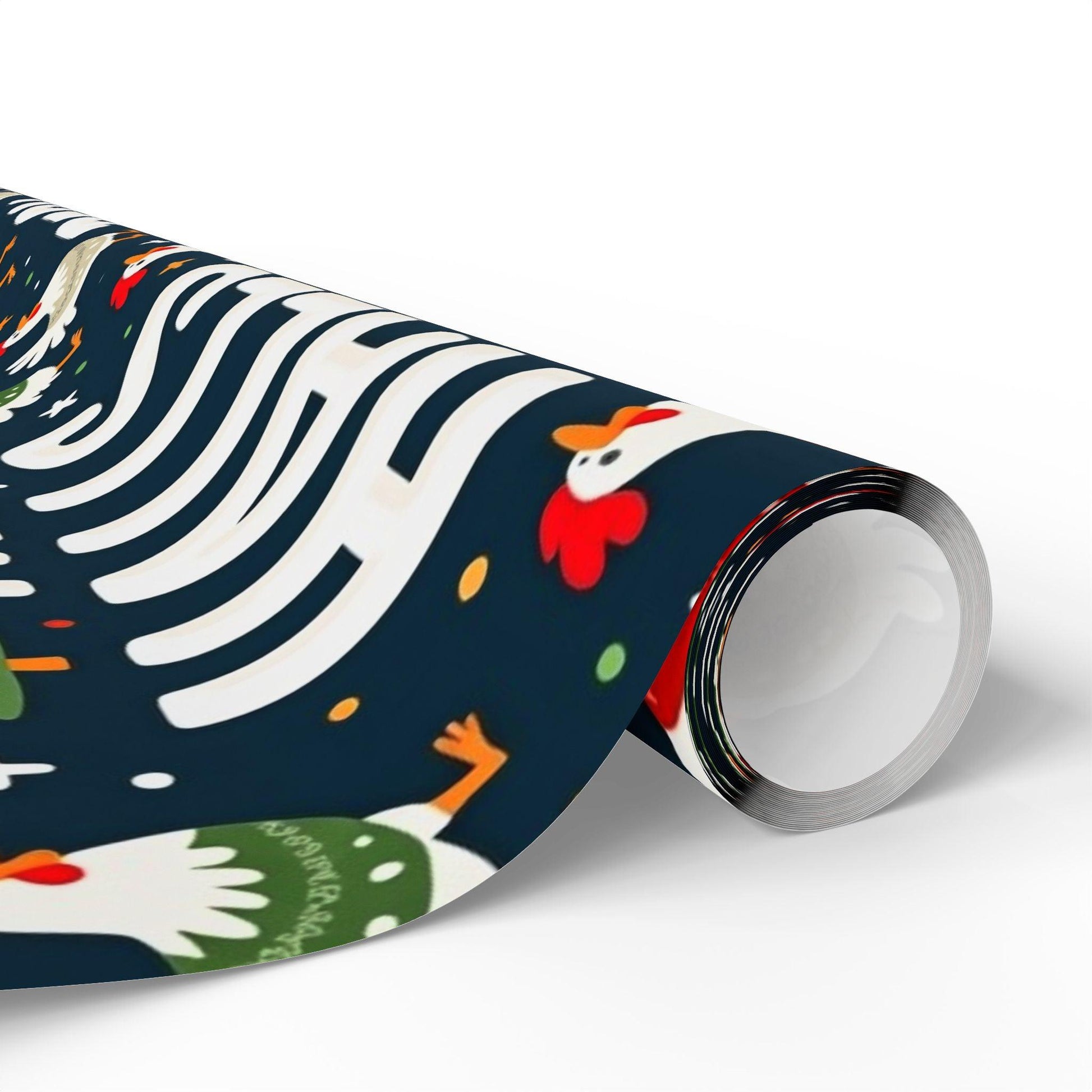 Peck the Halls Christmas Wrapping Papers Fun Gift Wrap - Even Keel LLC