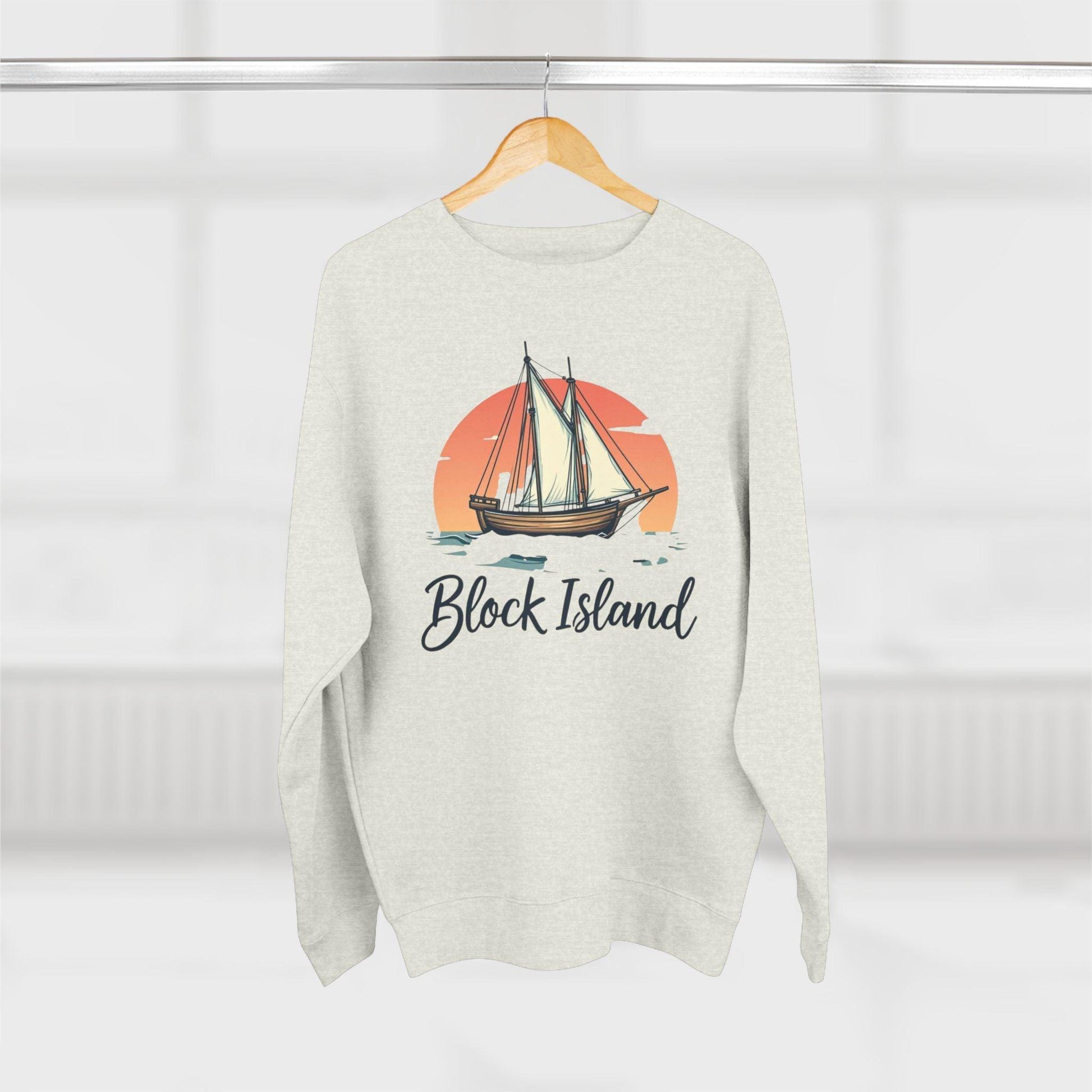 Block Island Pirate Ship Unisex Sweatshirt for Nautical Style - Even Keel LLC