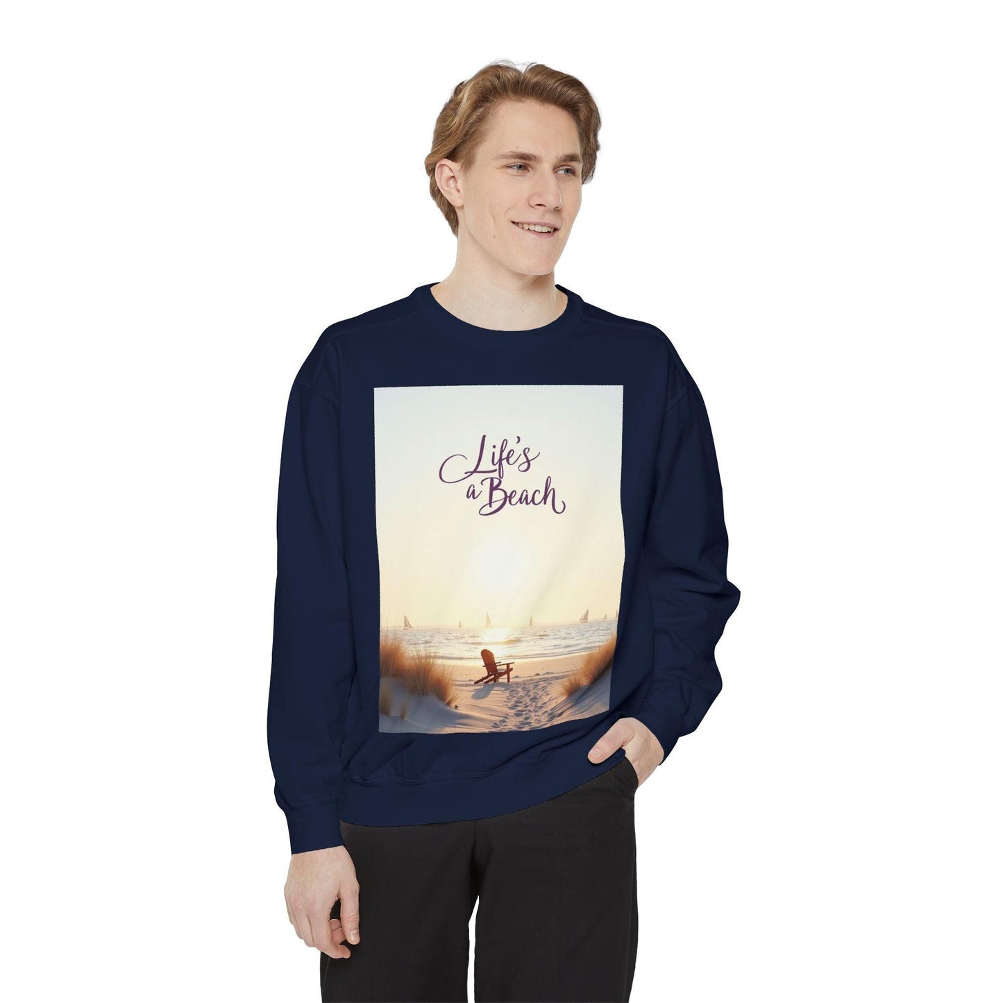 Beach Life Unisex Sweatshirt for Relaxed Coastal Style - Even Keel LLC