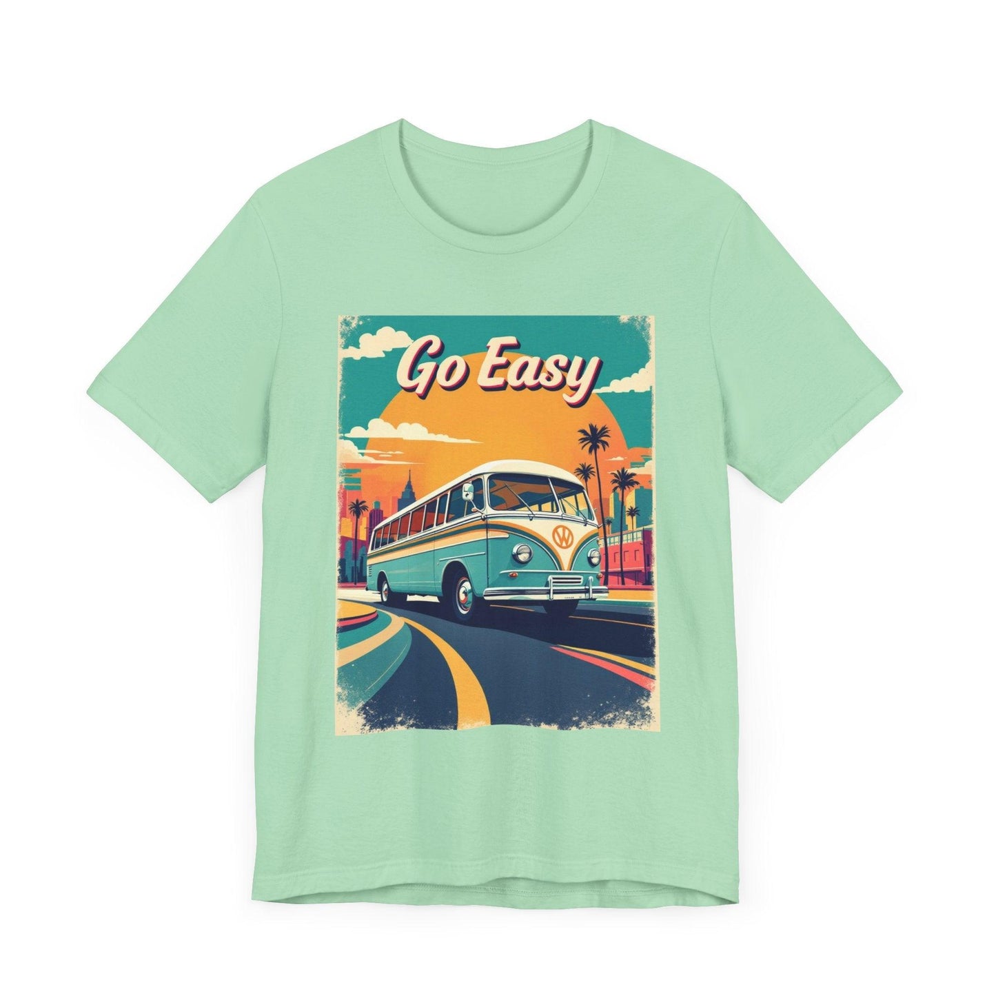 Retro 'Go Easy' Unisex Jersey Tee - Vintage Summer Shirt - Even Keel LLC