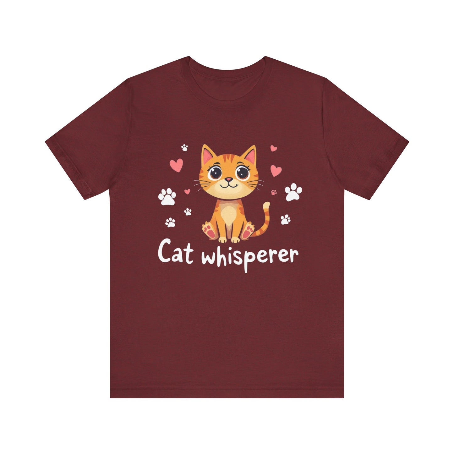 Cat Whisperer Unisex Jersey Short Sleeve Tee Cat Lover T-Shirt