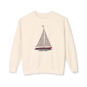 Patriotic Sailboat Sweatshirt for Nautical Lovers - Even Keel LLC