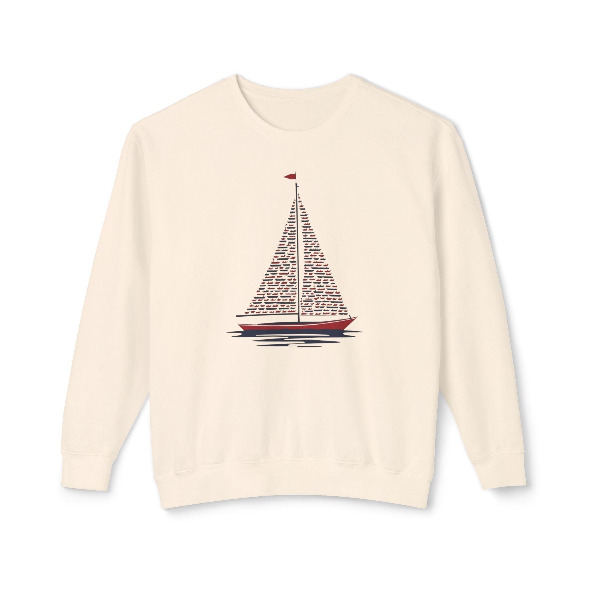 Patriotic Sailboat Sweatshirt for Nautical Lovers - Even Keel LLC