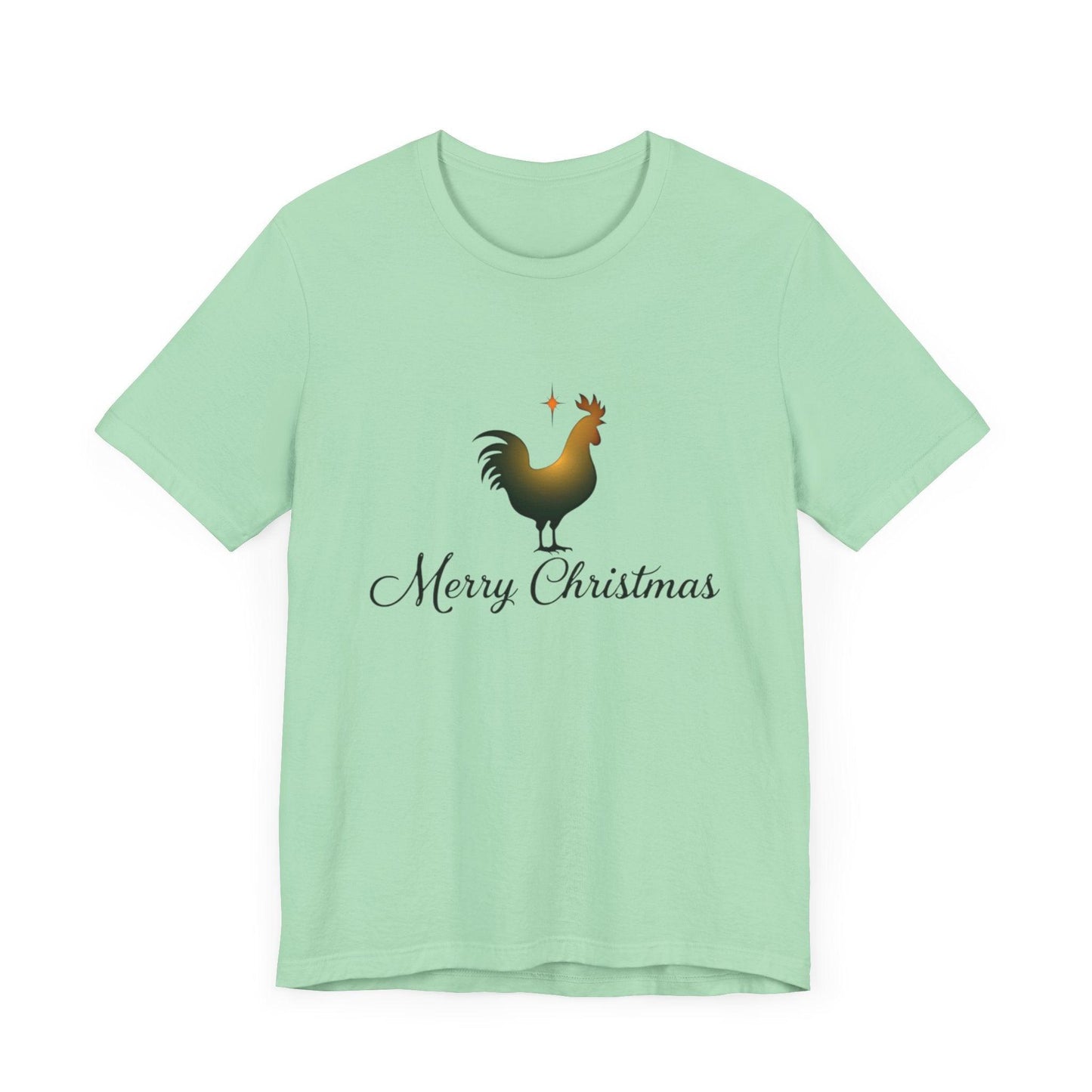 Christmas Chicken Short Sleeve Tee for Festive Fun Fashion - Even Keel LLC