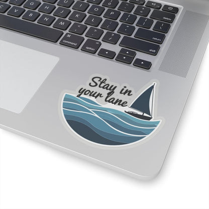 Even Keel Stay Your Lane Sticker Durable Vinyl Decal - Even Keel LLC