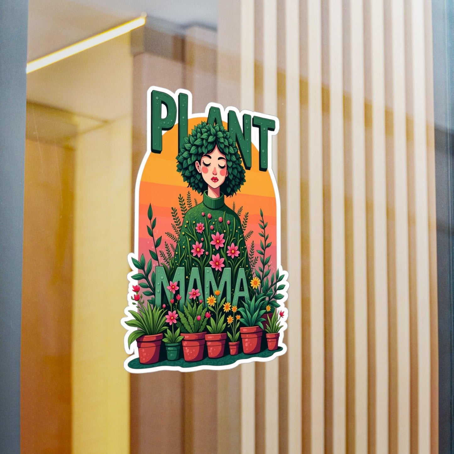 Plant Mama Decal - High Quality Vinyl Sticker Art - Even Keel LLC