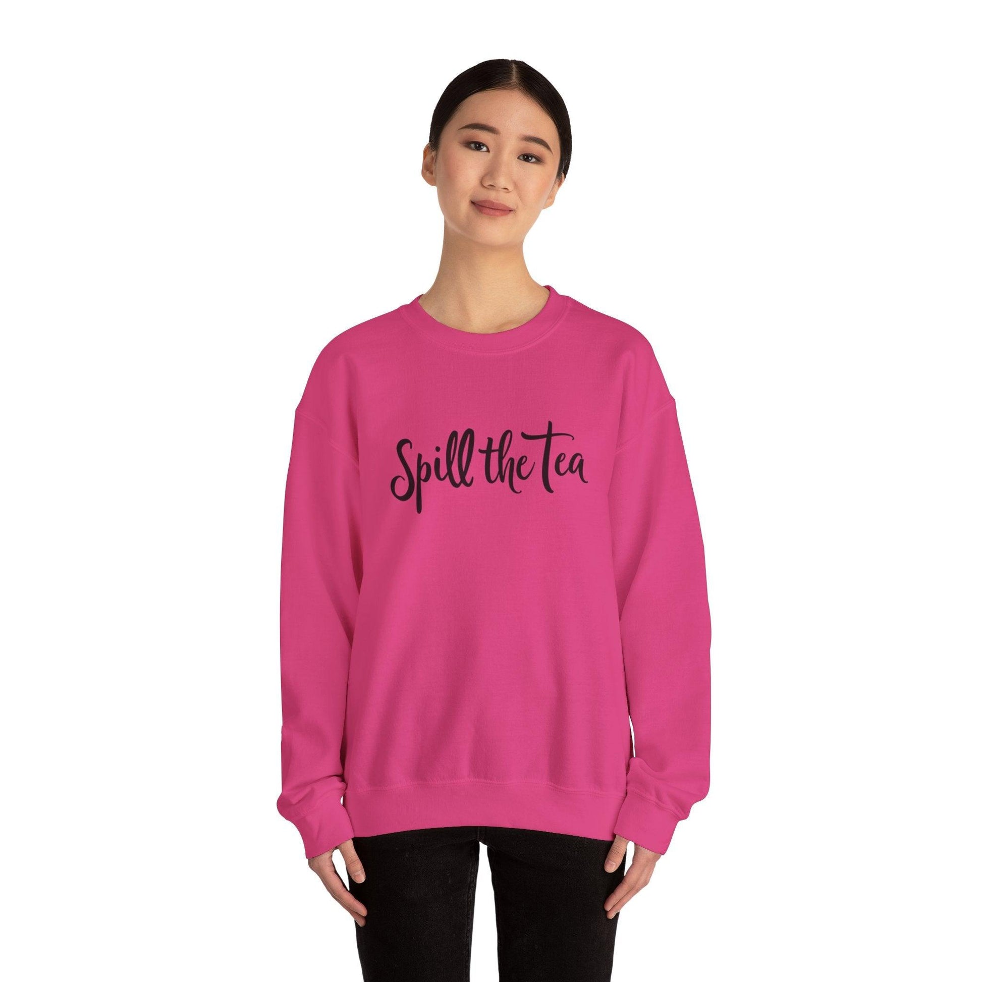 Spill the Tea Sweatshirt for Cozy Casual Style - Even Keel LLC