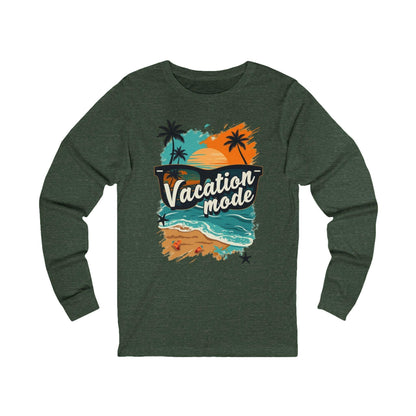 Vacation Mode Sunglasses Long Sleeve Tee for Relaxation - Even Keel LLC