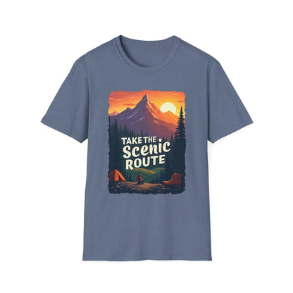 Scenic Route T-Shirt for Adventurers and Explorers Gear - Even Keel LLC