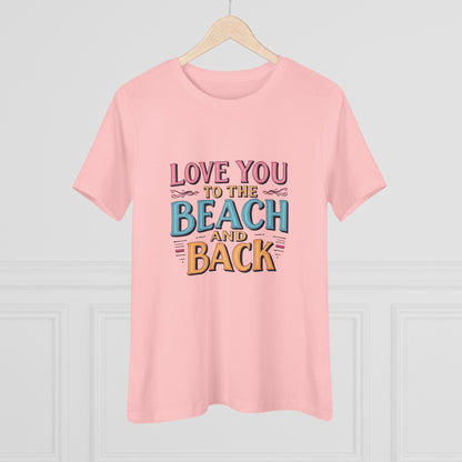 Women's Beach Lovers Cotton Tee - Love You to the Beach - Even Keel LLC