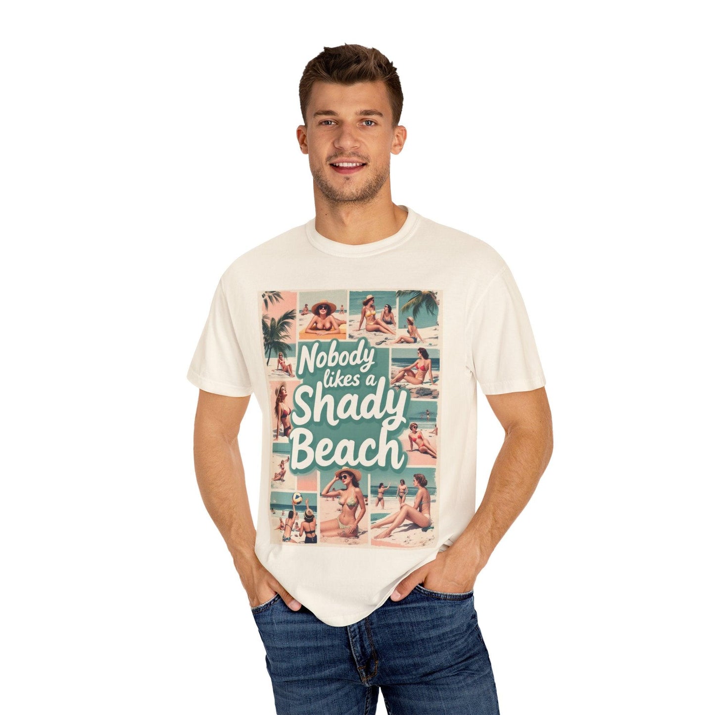 Retro Beach T-Shirt - Nobody Likes a Shady Beach Tee - Even Keel LLC