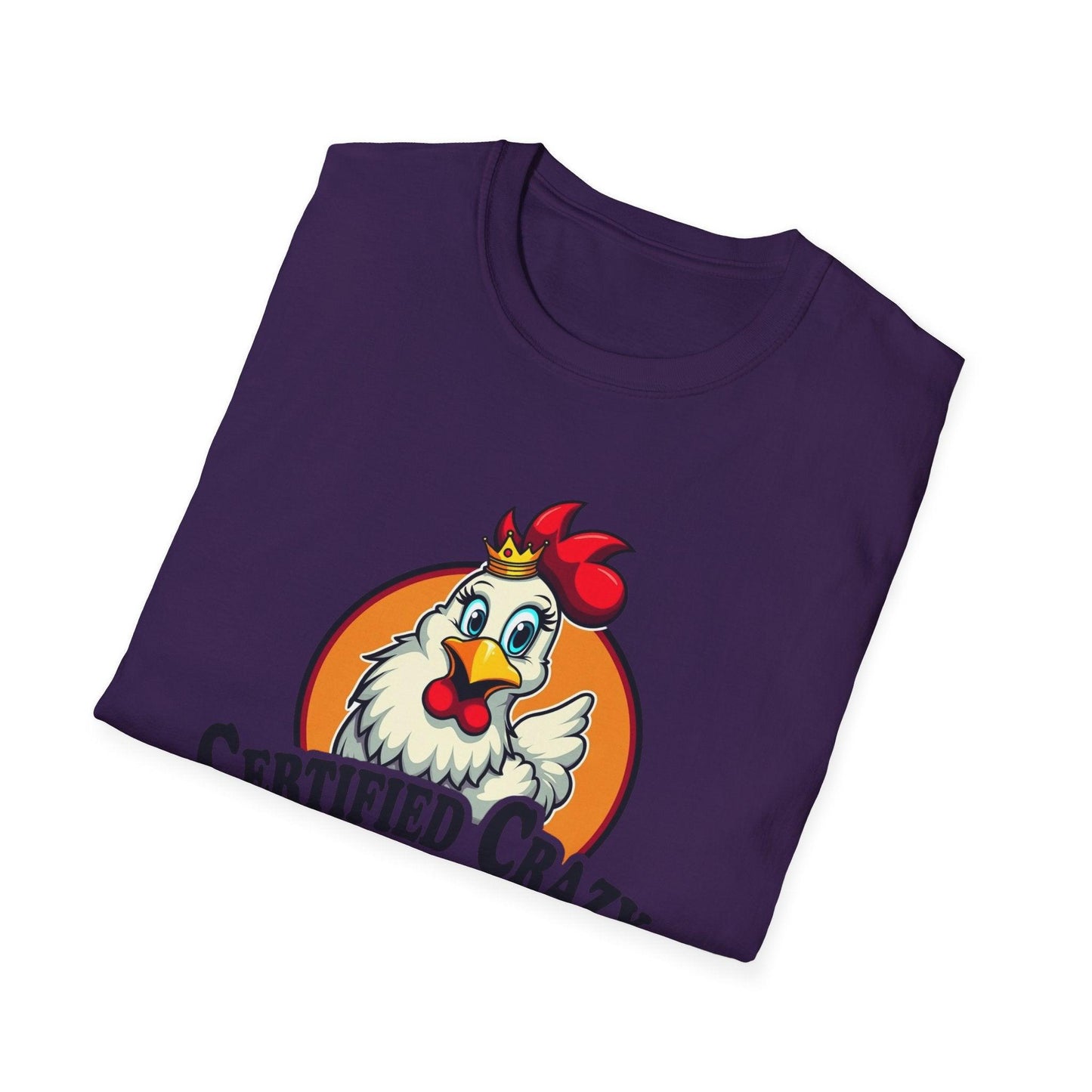 Crazy Chicken Lady T-Shirt for Quirky Chicken Lovers - Even Keel LLC