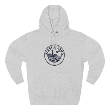 Fleece Hoodie - Block Island Rhode Island North Light Unisex - Even Keel LLC