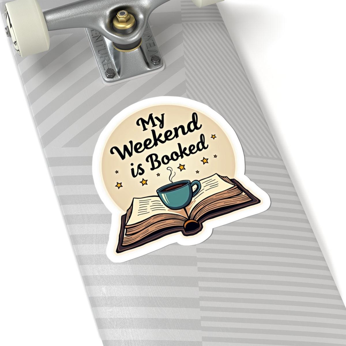 Bookworm Kiss-Cut Sticker for Book Lovers and Readers - Even Keel LLC