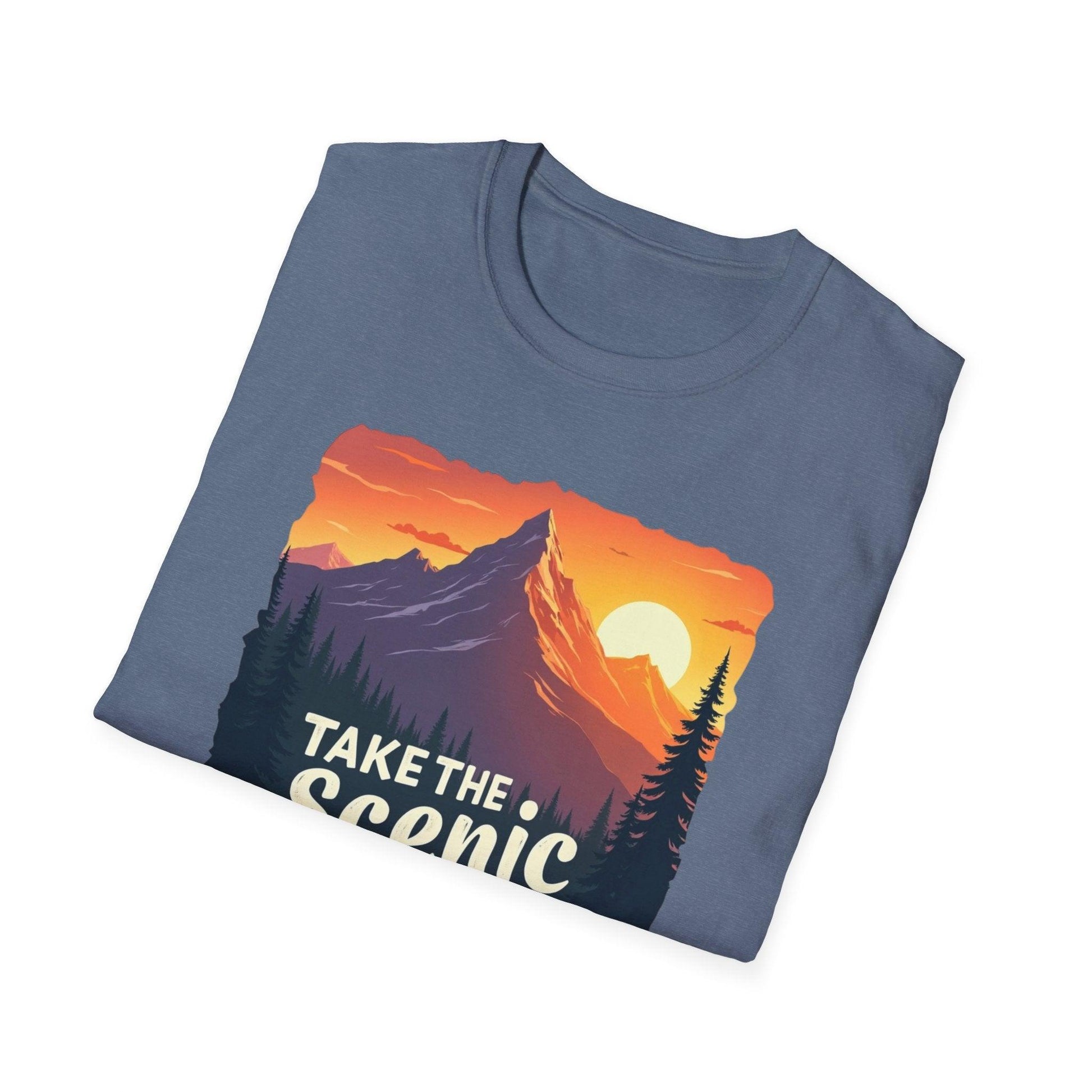 Scenic Route T-Shirt for Adventurers and Explorers Gear - Even Keel LLC