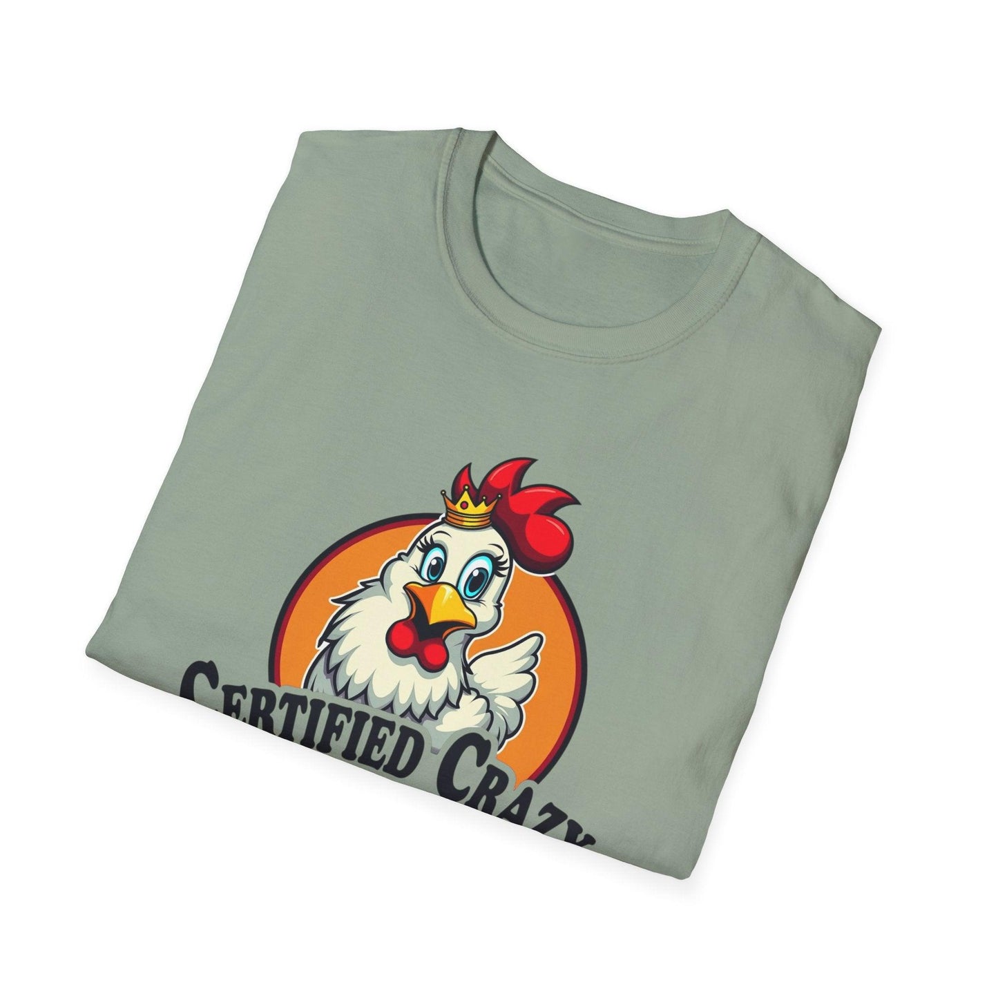 Crazy Chicken Lady T-Shirt for Quirky Chicken Lovers - Even Keel LLC