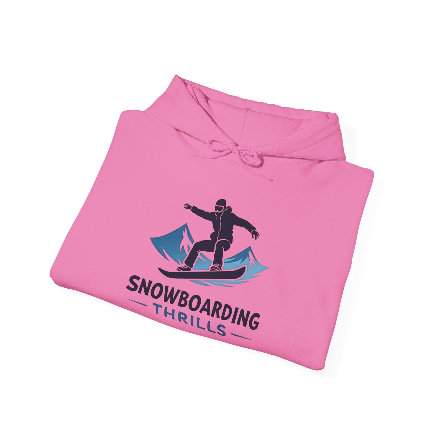 Snowboarding Thrills Hoodie for Winter Sports Lovers - Even Keel LLC