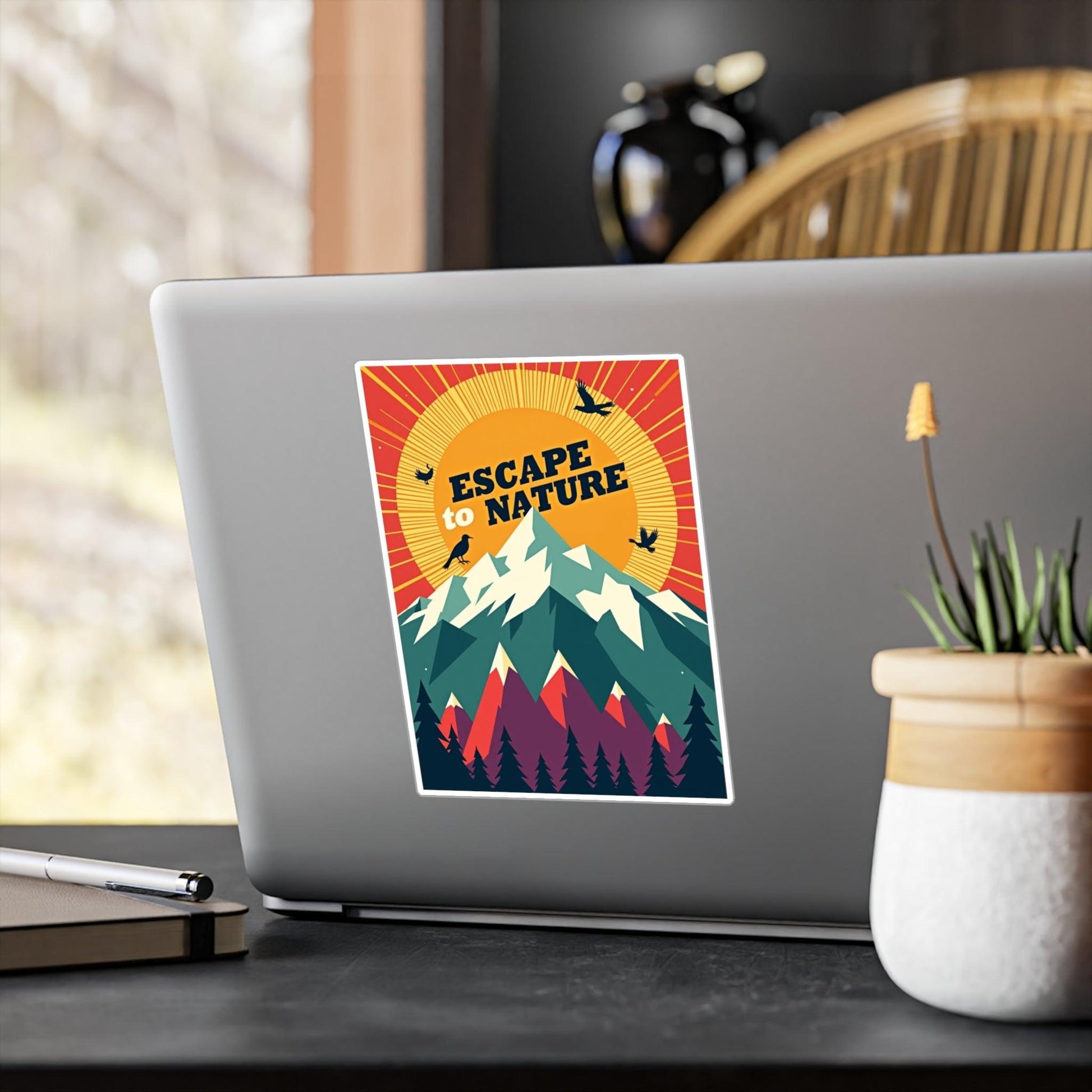 Nature Escape Decal for Outdoor Lovers and Nature Fans - Even Keel LLC