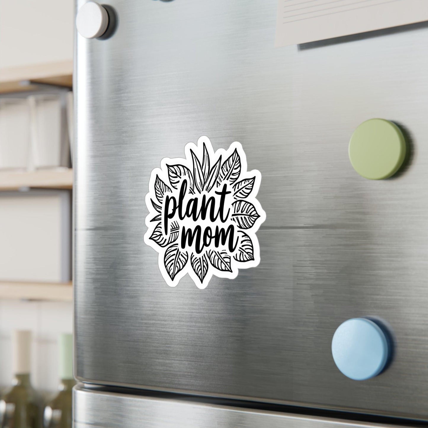 Plant Mom B&W Decal for Plant Lovers Home Decor Gift - Even Keel LLC