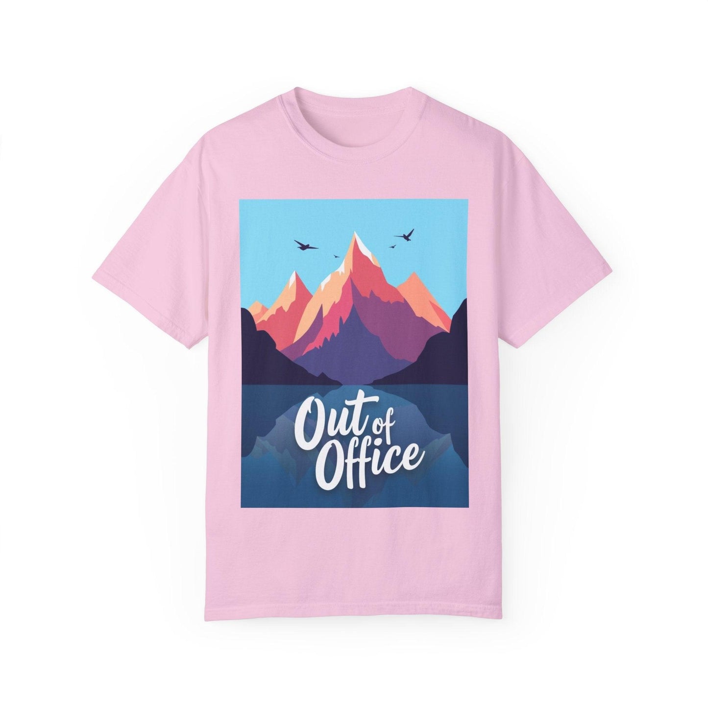 Hiking Or Skiing Mountains Out Of Office Unisex T-shirt - Even Keel LLC