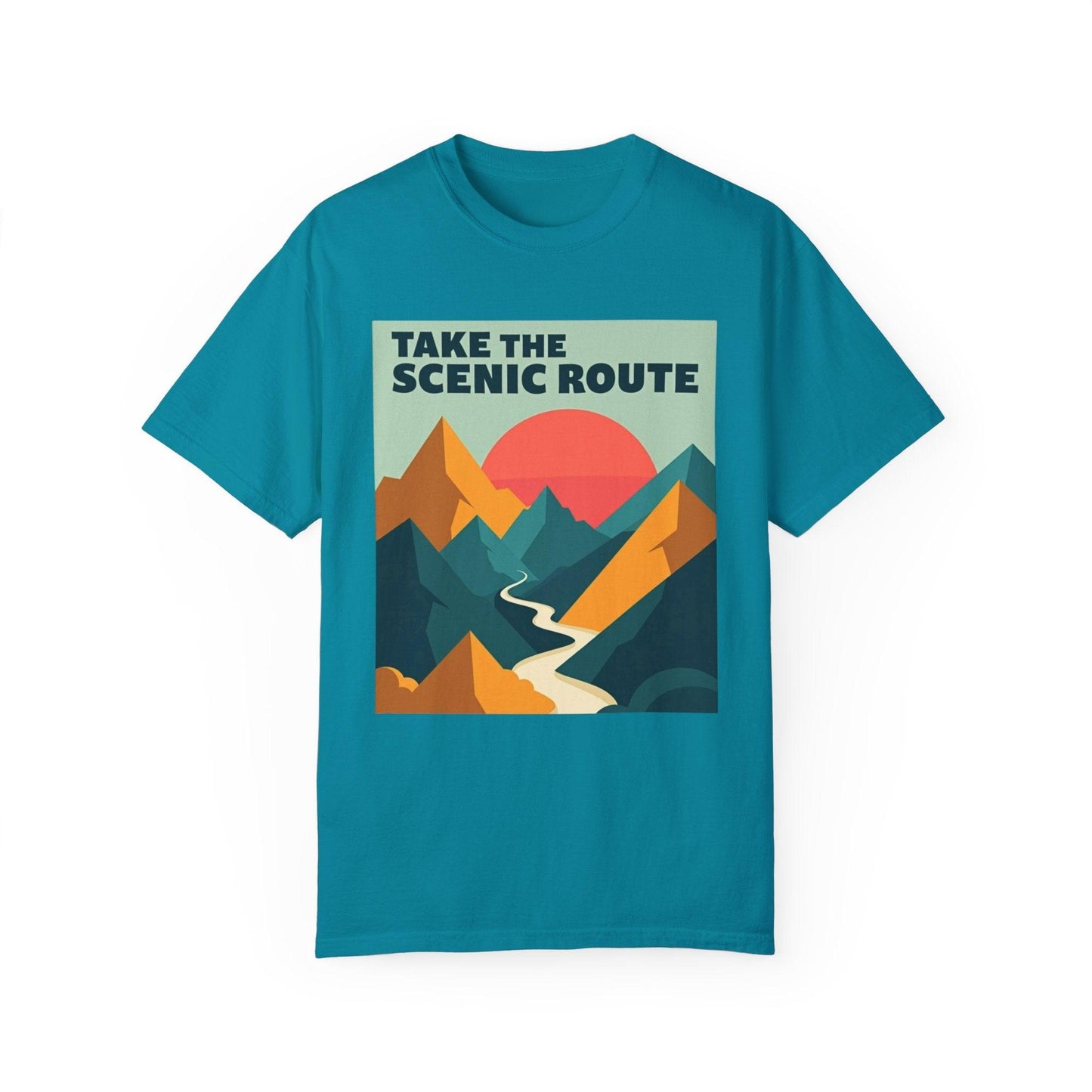 Hiking Tee - Take the Scenic Route Unisex T-shirt for Adventurers - Even Keel LLC