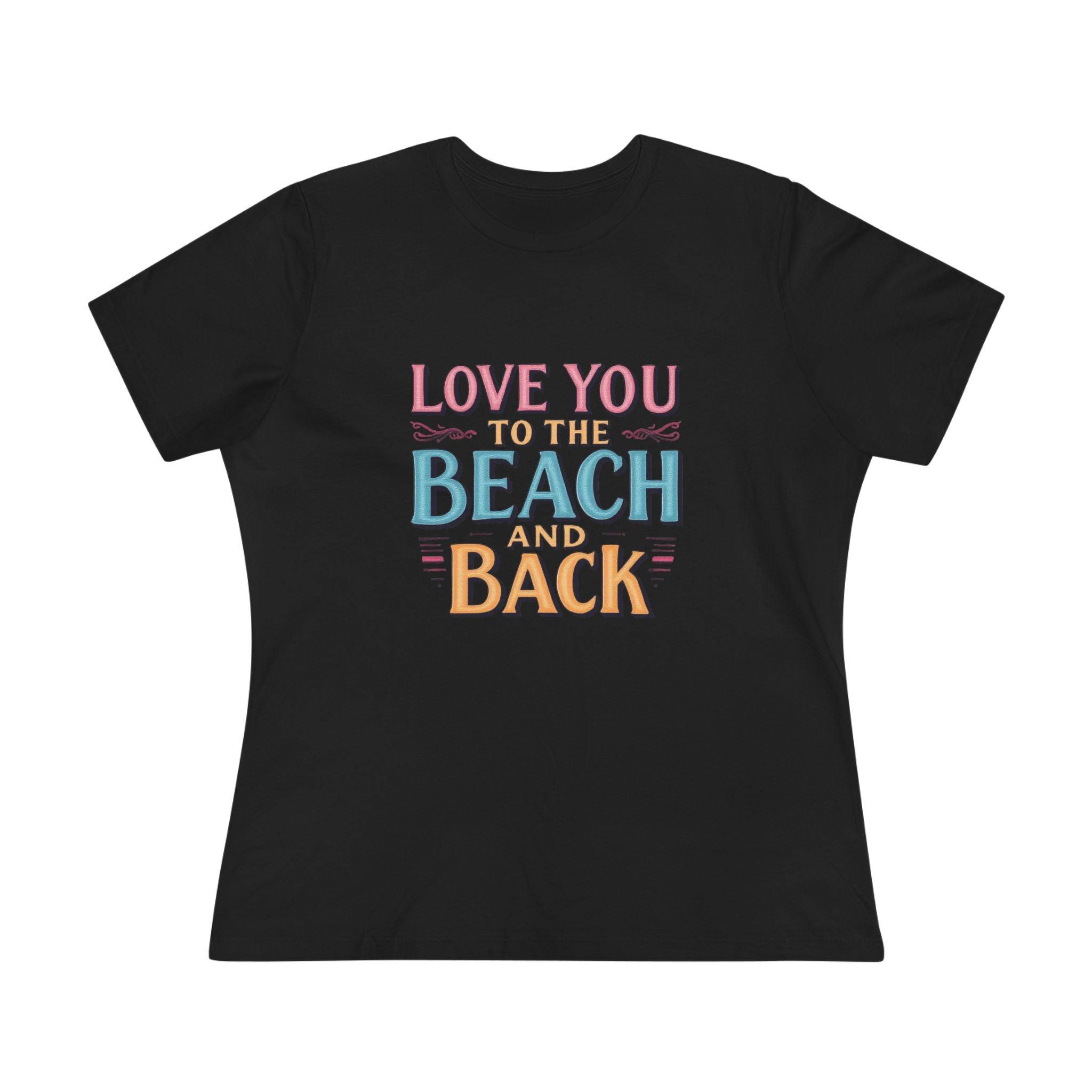 Women's Beach Lovers Cotton Tee - Love You to the Beach - Even Keel LLC