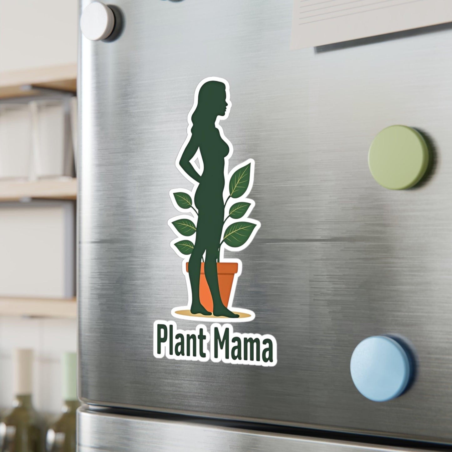 Curvy Plant Mom Decal for Stylish Home Decor - Even Keel LLC