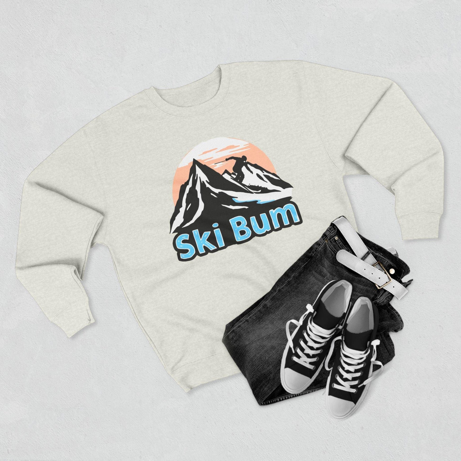 Ski Bum Sweatshirt For Cozy Winter Adventures Online - Even Keel LLC