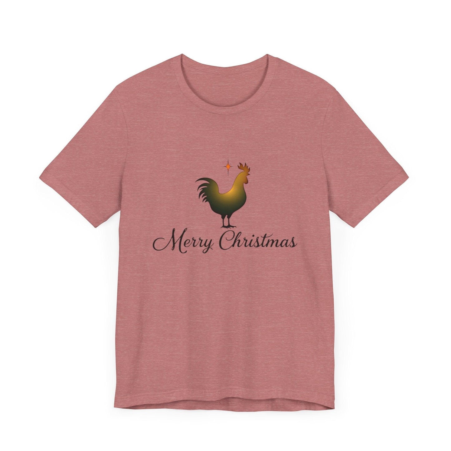 Christmas Chicken Short Sleeve Tee for Festive Fun Fashion - Even Keel LLC