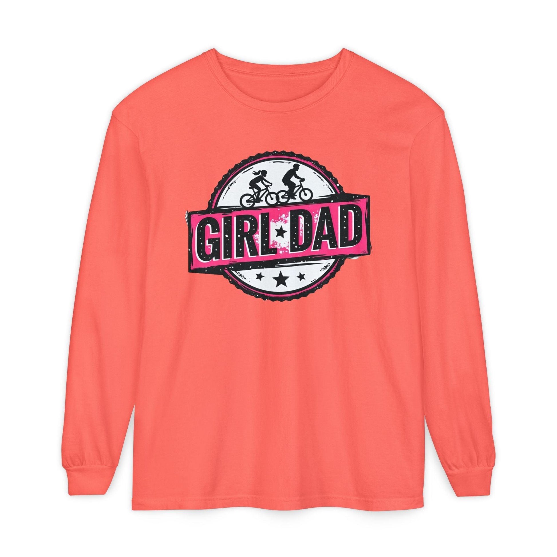 Girl Dad Long Sleeve T-Shirt for Proud Fathers of Daughters - Even Keel LLC