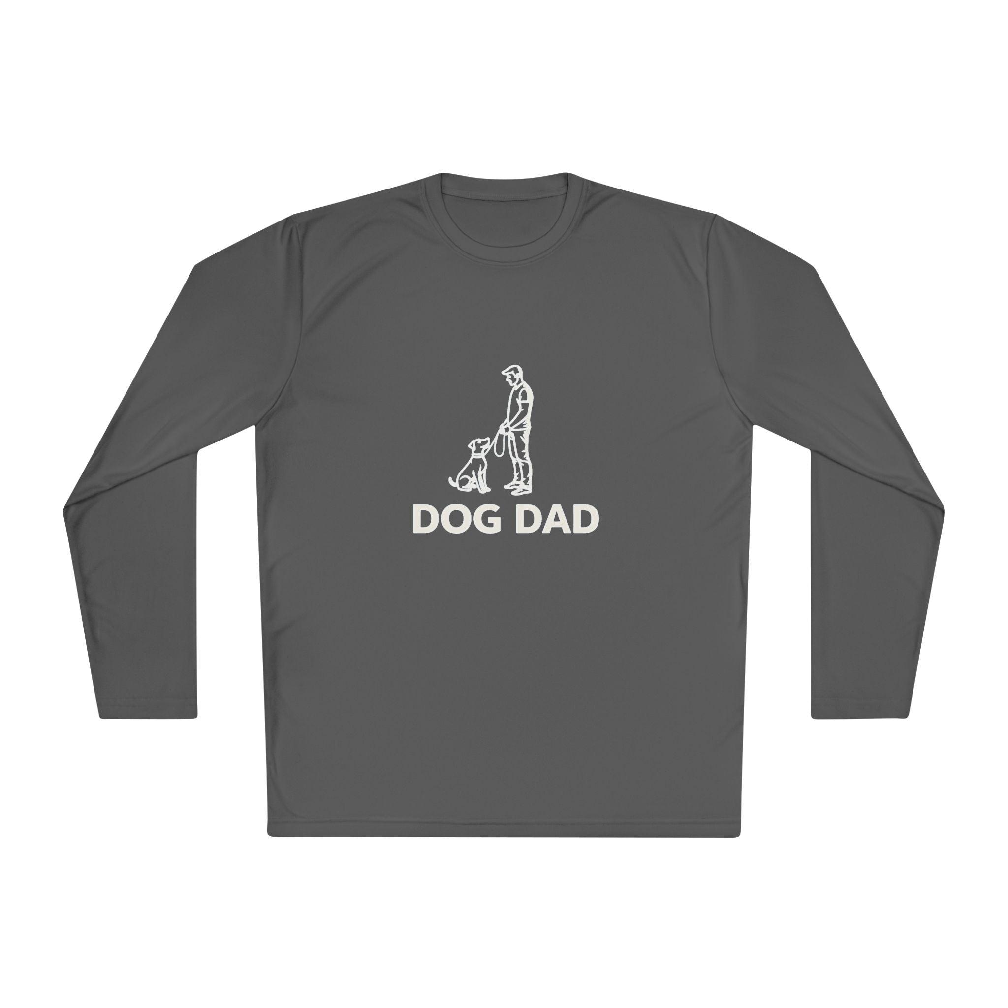 Dog Dad Performance Long Sleeve Tee for Active Dog Owners - Even Keel LLC