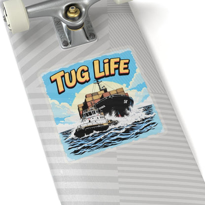 Tug Life Kiss-Cut Stickers Decal for Fun Customization - Even Keel LLC