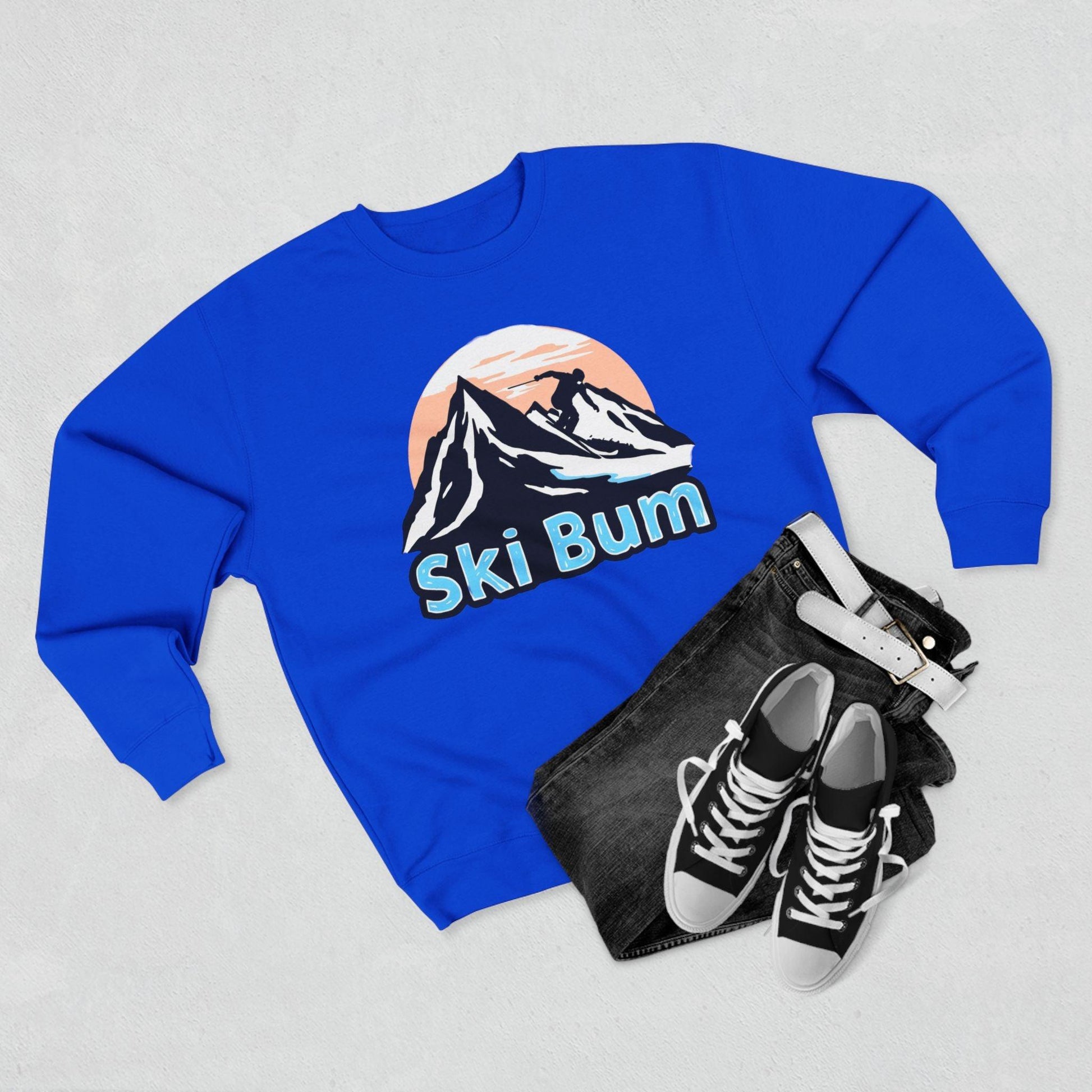 Ski Bum Sweatshirt For Cozy Winter Adventures Online - Even Keel LLC