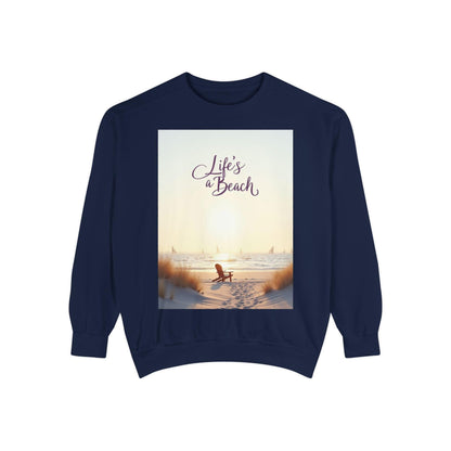 Beach Life Unisex Sweatshirt for Relaxed Coastal Style - Even Keel LLC