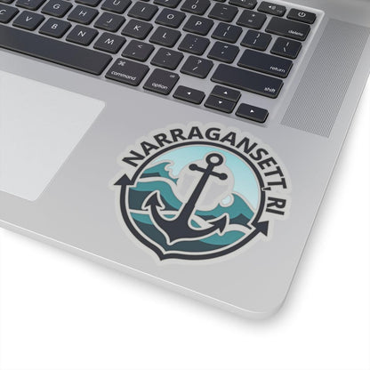 Narragansett, RI Sticker - Custom Kiss-Cut Vinyl Design - Even Keel LLC