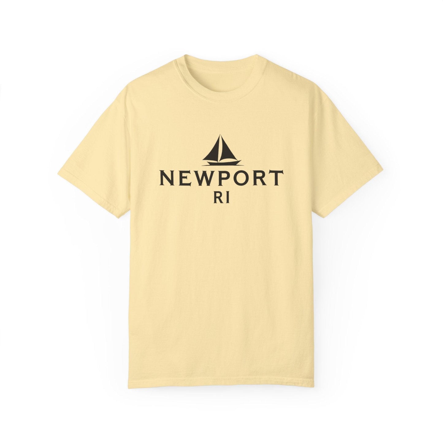 Sailboat T-shirt - Simple Newport, RI Design for Beach Lovers - Even Keel LLC