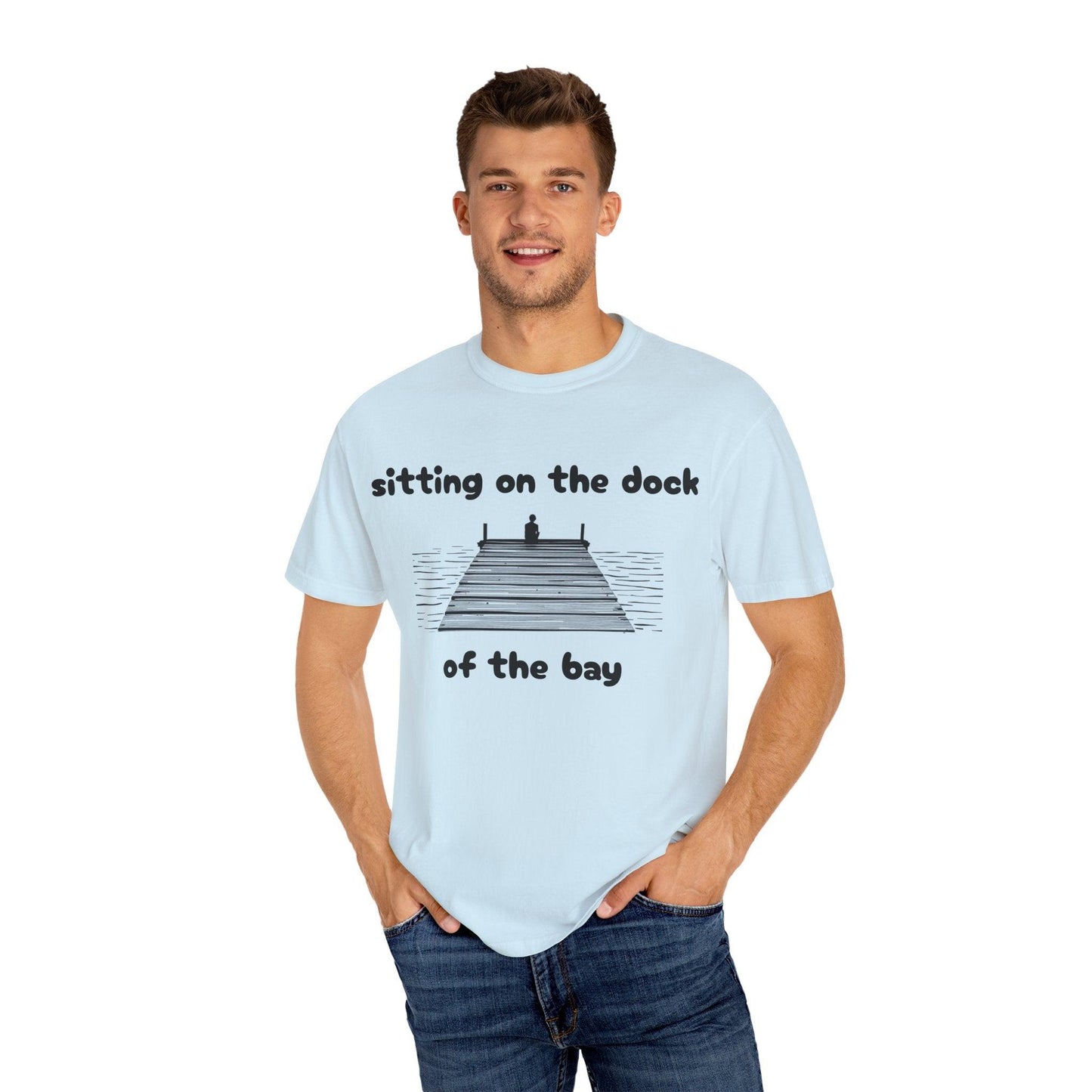 Dock of the Bay T-Shirt for Relaxed Coastal Living Style - Even Keel LLC