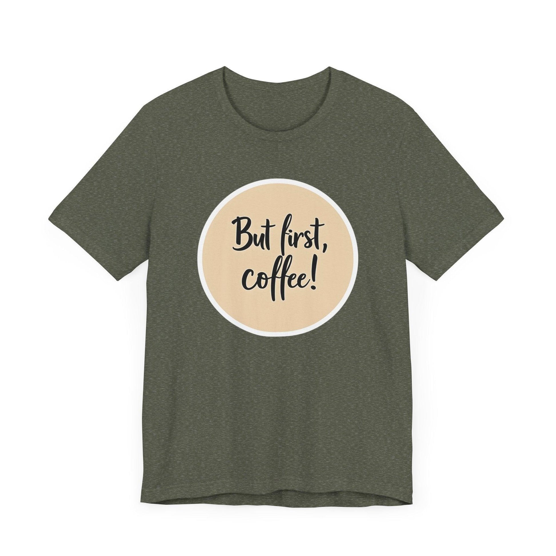 Coffee Lover Tee - Unisex Short Sleeve Jersey Shirt Design - Even Keel LLC