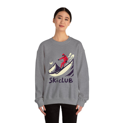 Heavy Blend Ski Club Sweatshirt for Winter Warmth Style - Even Keel LLC