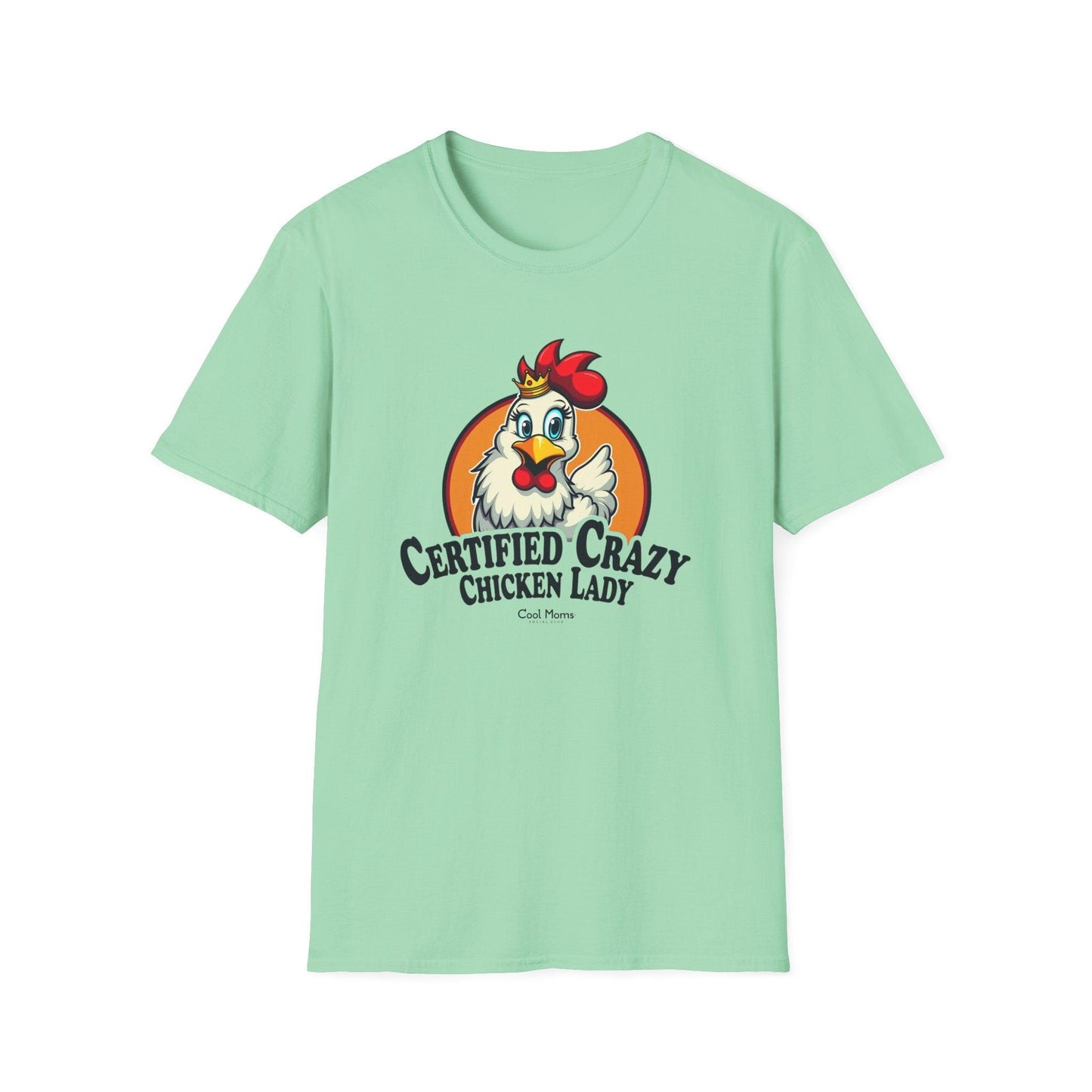 Crazy Chicken Lady T-Shirt for Quirky Chicken Lovers - Even Keel LLC