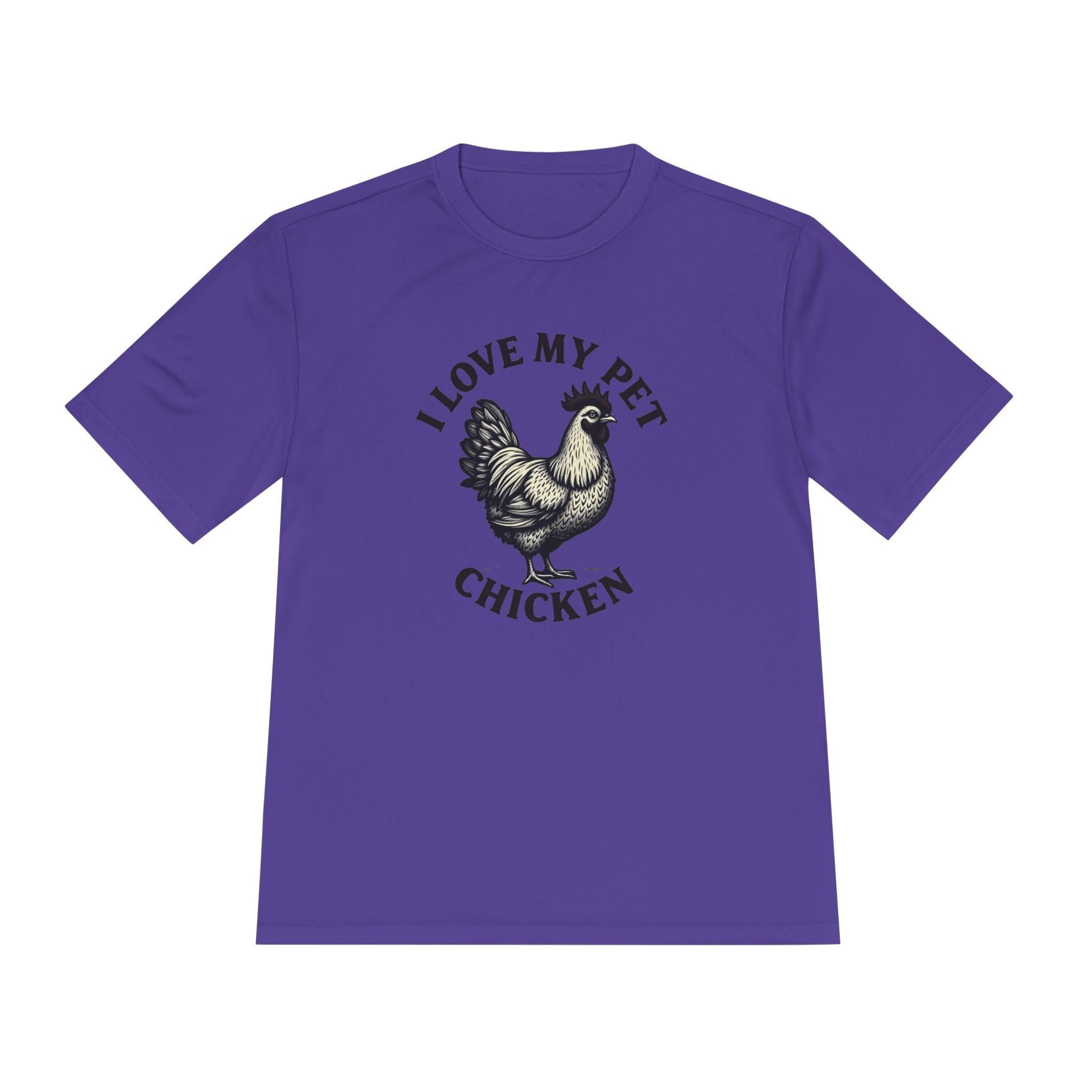 Chicken Lover Unisex Sport-Tek Tee for Active Pet Owners - Even Keel LLC