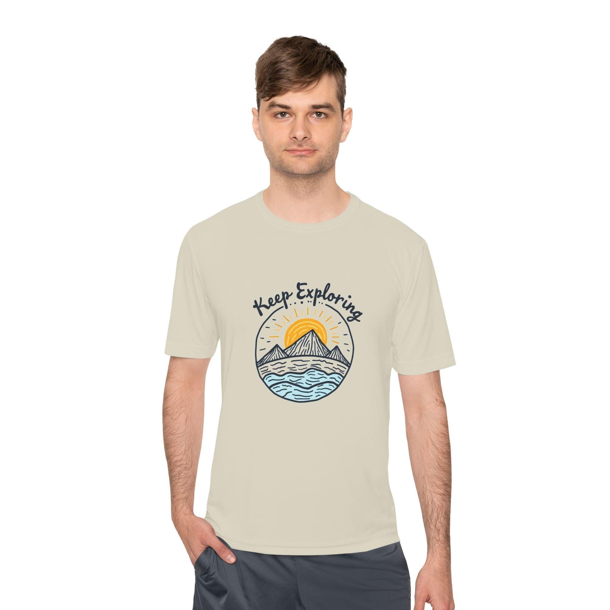 Quick Dry Unisex Tee - Keep Exploring Moisture Wicking - Even Keel LLC