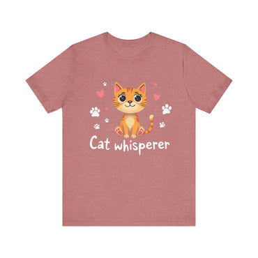 Cat Whisperer Unisex Jersey Short Sleeve Tee Cat Lover T-Shirt